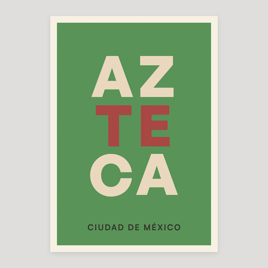 Azteca poster from Footnotes Vol. 1: Right in the Top Corner.