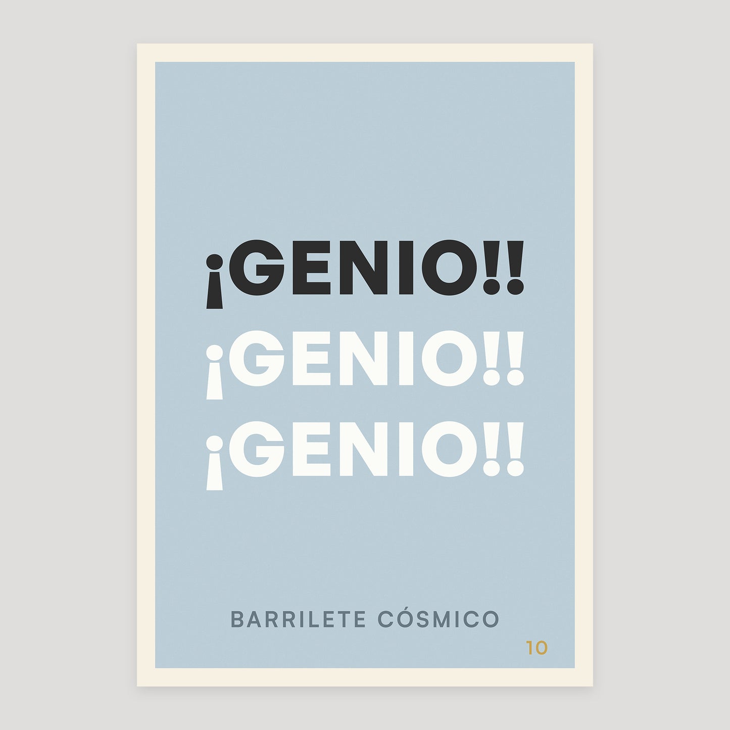 ¡Genio! ¡Genio! ¡Genio! poster from Footnotes Vol. 1: Right in the Top Corner.