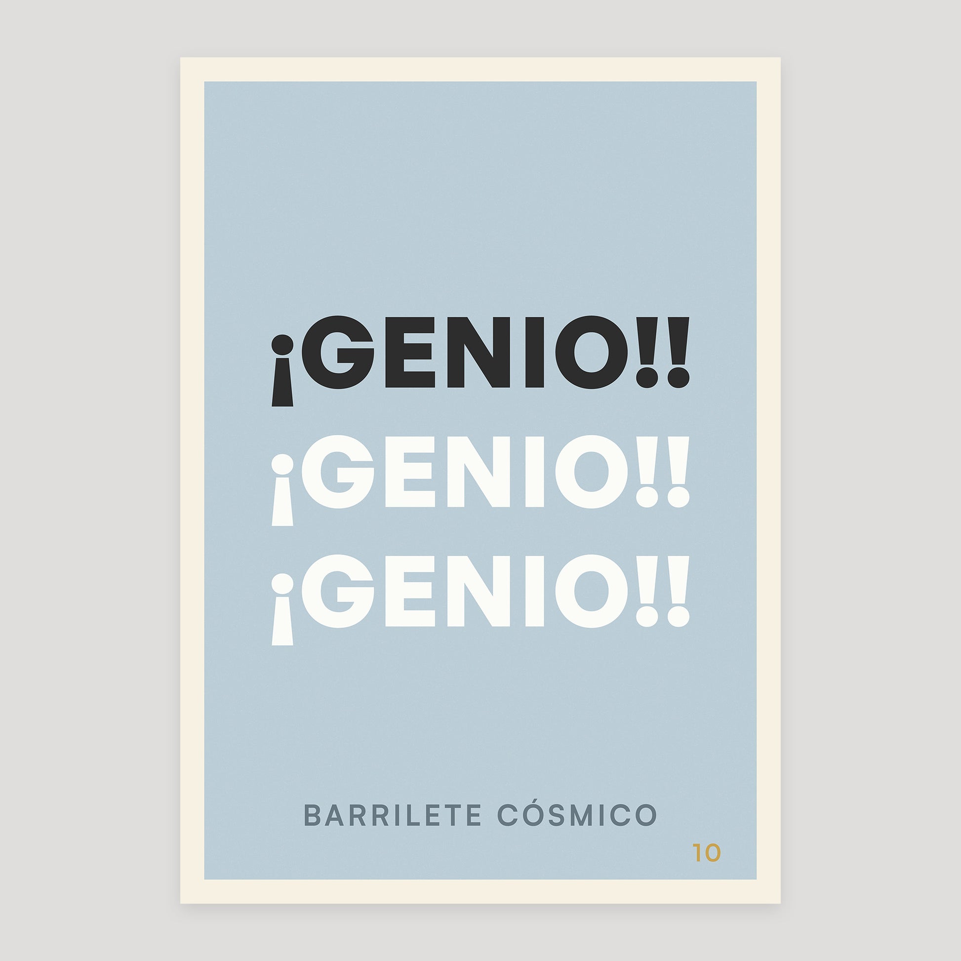 ¡Genio! ¡Genio! ¡Genio! poster from Footnotes Vol. 1: Right in the Top Corner.