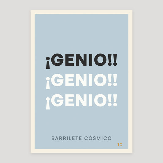 ¡Genio! ¡Genio! ¡Genio! poster from Footnotes Vol. 1: Right in the Top Corner.