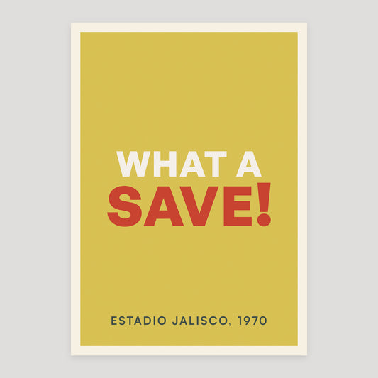 What A Save! poster from Footnotes Vol. 1: Right in the Top Corner.